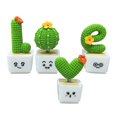thumbnail image 1 of 4PCS Valentine's Day Present Fresh Resin Plant Small Potted Car Ornaments, 1 of 10