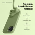 thumbnail image 3 of Funda de teléfono Elago compatible con iPhone 15 de silicona líquida, 3 of 6