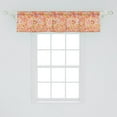 thumbnail image 2 of Ambesonne Orange Window Valance, Paisley, 54" X 12", Multicolor, 2 of 3