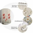 thumbnail image 5 of Red Poppy Flower Shower Curtains for Bathroom Waterproof Fabric Bath Curtains Decor Bath Tub Curtain Patriotic Botanical Summer Floral Decorative Shower Curtain Sets with 12 Hooks, 72x72 Inch, 5 of 6