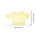 thumbnail image 2 of KAKOWELY Camiseta de muñeca, disfraz, tela delicada para muñeca, vestido de muñeca encantador, decoración compacta para muñeca, 2 of 4