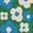 ARF14441-TEAL BLOOM, variant on KUETH 5x7 Low Pile Flower Rug for Living Room, Machine Washable Soft Non Slip Backing Area Rug, AMBER BLOOM Rug for Bedroom Dining Room