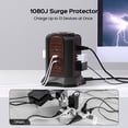 thumbnail image 2 of 13-in-1 Power Strip Tower Surge Protector, SUPERDANNY Desktop Charging Station with 9 Outlets, 4 USB Ports(2USB-C/PD18W), 8 Ft Extension Cord, 1080 Joules, 3-Prong, Grounded, Multiple Protections, 2 of 7
