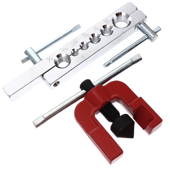 Milisten Heavy Duty Steel Flare Tool with Single Clamp Screw and Large Handle for Smooth Tube Flaring