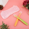 thumbnail image 1 of Cucharas, 2 piezas/juego de cucharas suaves de silicona con punta suave, cucharas para bebés con un rendimiento finamente ajustado, 1 of 10
