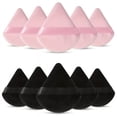 thumbnail image 1 of MesaSe 10 Pieces Powder Puffs Triangle Cosmetic Powder Puff Reusable Soft Plush Powder Sponge Makeup Foundation Sponge For Face Body Loose Powder Wet Dry Makeup Tool, 1 of 5