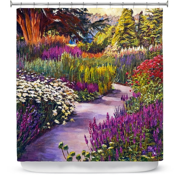 Shower Curtains 70" x 84" from DiaNoche Designs by David Lloyd Glover - Spring Garden Path