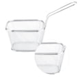 thumbnail image 3 of Cesta para Freír de Acero inoxidable, Colador de Presente de Alimentos, Herramienta para Cocinar Patatas Fritas, Aros de Cebolla, Gambas y Más Con Uso Ideal en el Hogar,, 3 of 7