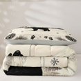 thumbnail image 5 of Manfei Vintage Rustic Bear Twin Comforter Sets, Woodland Farmhouse Bedding Set, White Gray, Gray Reversible, 2pcs, 1 Comforter and 1 Pillowcase, 5 of 7