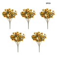 thumbnail image 2 of CNKOO 5 Pieces/Kit Artificial Flower Fake Plants Simulation Heads Chrysanthemum Wedding Decor Centerpieces Photography Props, 2 of 9