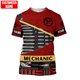 thumbnail image 1 of Camiseta de moda de verano para hombre, camisa con nombre personalizado mecánico en 3D, estampado en toda la prenda, informal, deportiva, DW47, 2022Adult size XXL Gao Jinjia LED, 1 of 2