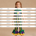 thumbnail image 3 of Mercatoo Toddler Girl Mardi Gr1s Outfit Overalls Baby Girls Striped Ruffl1 He1 Bell Bottom Rompe1 Carniva1 Suspender Jumpsuit, 3 of 4