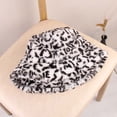 thumbnail image 5 of CoCopeaunts Bucket Hat for Men Leopard Pattern Fisherman Hat for Women Outdoor Warm Keeping Plush Basin Hat in Autumn Winter, 5 of 8