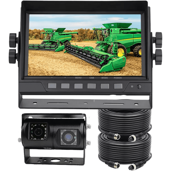 Backup Camera, 7 Inch HD 1080P Reverse Rear View Camera 150° Wide Angle Wired Back up Camera System for Truck Car Trailer Camper Tractor