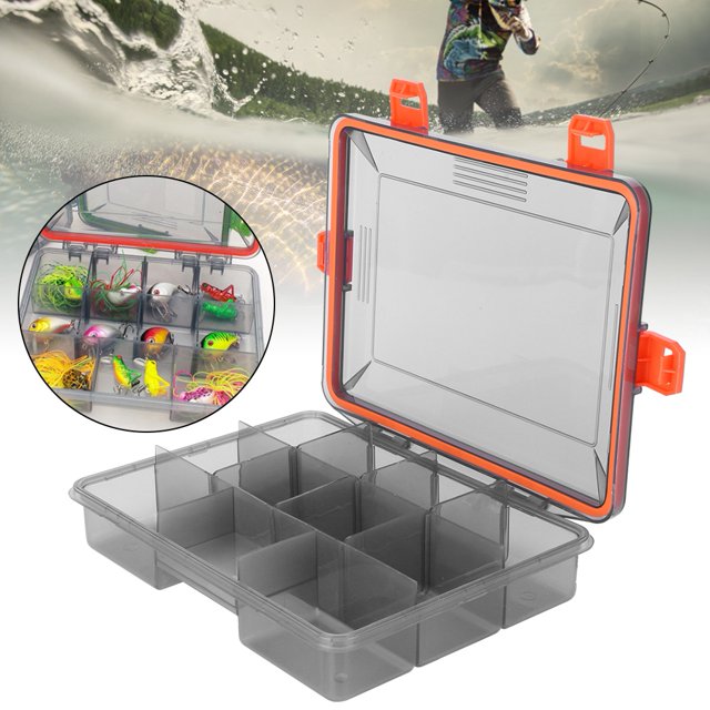Estuche para cebo de pesca, señuelo de pesca multifunción de plástico, aparejos de pesca, caja para señuelos de pesca, máxima confiabilidad