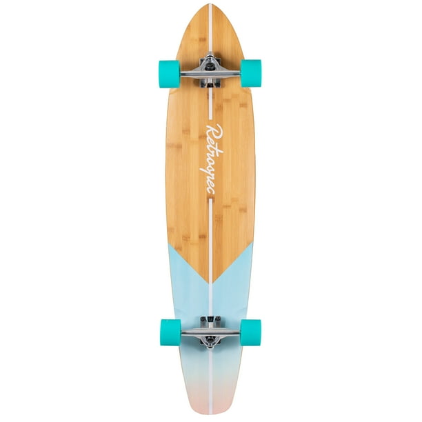 Retrospec Zed Bamboo Longboard Skateboard Complete Cruiser Walmart