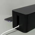 thumbnail image 4 of Cable Management Cord Cover, Wire Hider Box, Concealer Organizer Protector System for Home Theater Entertainment Center Office, 1 Pcs, 9.25x4.53x4.72", 4 of 7