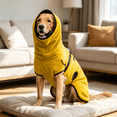 thumbnail image 5 of Fleece Turtleneck Dog Winter Jacket, Soft Warm Adjustable Dog Coat Vest, Wind‑Resistant Cozy Pet Outfit for Medium Large Extra Large Dogs, 5 of 5