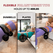 Bellabooty Original Hip Thrust Belt for Dumbbells and Kettlebells Home Gym Workout Exercise Equipment