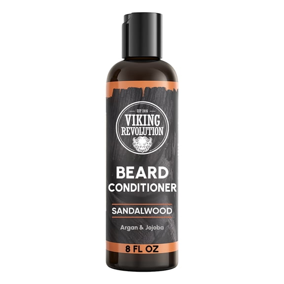 Viking Revolution Beard Conditioner with Sandalwood and Argan Oil, 8 fl oz