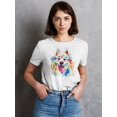 thumbnail image 2 of Pastell Colorful Husky T-Shirt Women -Weekday Best Designs, Female Large, 2 of 4