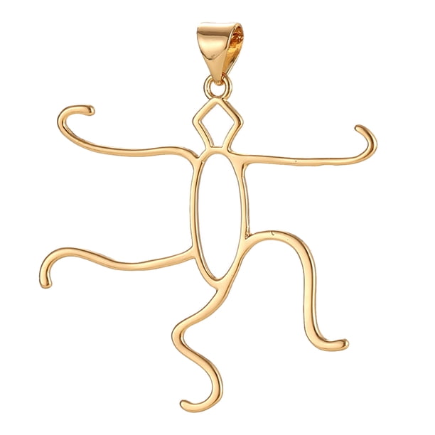 Base colgante de moda Qarigey en blanco cera de abejas para collar y pendientes de mujer M/Oro
