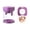 A003Purple, variant on Fruit slicer divider, blue, 1pc manual press fruit cutter for strawberries grapes apples salads party food prep snack making