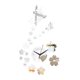 thumbnail image 5 of Reloj de pared decorativo, estéticamente agradable y relajante, ideal para la sala de estar. Plata, 5 of 9
