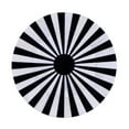 thumbnail image 5 of Butler Specialty Company Zane Brass And Bone Inlay Round Side Table -Black White, 5 of 6