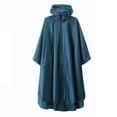 thumbnail image 2 of Qepwscx Rain Ponchos for Women Men Adults Unisex Hooded Zipper Raincoat Waterproof Reusable Hiking Rain Coat with Pockets, 2 of 3