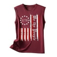 thumbnail image 4 of Odeerbi Tank Top For Women Sleeveless Tops 2025 Casual Blouse Print Adult Girls Beach Funny Graphic Tanks Vest Burgundy, 4 of 5