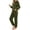 11-Army Green, variant on Zip Up Hooded Jumpsuit for Woman Long Sleeve One Piece Loungewear Casual Elastic Cuffs Jogger Onesies with Pocket Army Green XL