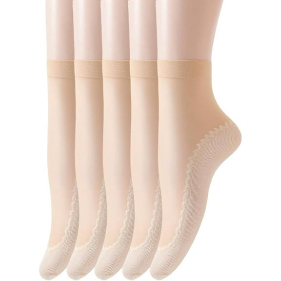 10 Pairs Nylon Silk Socks for Women PeachPuff 236x75x2.5mm PeachPuff
