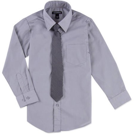 George Packaged Dress Shirt-Tie (Little Boys & Big Boys)
