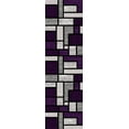 thumbnail image 2 of Premium 3D Hand Carved Thick Modern Contemporary Abstract Rug Design 3995 Purple Grey 7'9''x10'8'', 2 of 11