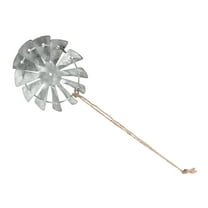 MLINS Metal Windmill Wall Decor Galvanized Hanging Wall Windmill Sculpture Farmhouse Style Wall Decor For Office Living Room