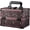 Dark Brown, variant on Case  Box Portable  Case Organizer 2 Trays  Storage with Mirror Locking for Cosmetologist Aesthetic Supplies  Tech Traveling  Box Dark Brown