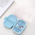 thumbnail image 2 of Portable 8-Compartment Pill Organizer with Double Lock - Daily Medication Case for Purse/Travel, Leakproof Small Box, 2 of 6