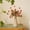 Orange #5, variant on Purple Artificial Flowers | Realistic Plastic Simulation Flowers | 5-Bud Lifelike Fake Flowers for Outdoor & Indoor Decor | 1-Pack