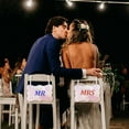 thumbnail image 6 of 2 Pc Clear Acrylic Hanging Sign 8.86x5.79 DIY Blank Names Card Labels for Elegant Wedding Chair Signs with White Satin Ribbon for Wedding Dinner Parties Food Signs Banquet Events, 6 of 7