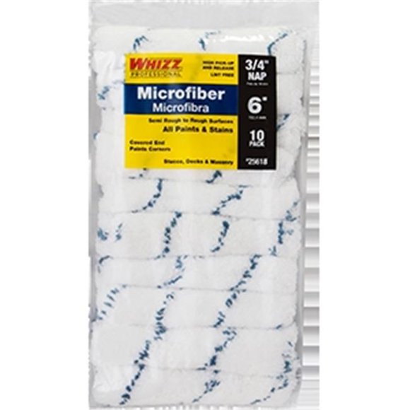 Louisville Ladder 25618 6 x 0.75 in. Microfiber Blue Stripe Roller Cover, 10 Pack