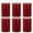 Red, variant on Sparklane - 6 Packs Dripless Red Colored Pillar Candles, Unscented 2.75x4 Inch Burgundy Cylinder Wax Candles for Home Table Holiday Party Spa Decor Emergency Power Outage