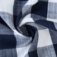 thumbnail image 4 of Volkmi 27CM Buffalo Check Rod Pocket Window Valance Home Decor Window Treatments (Navy Blue), 4 of 8