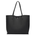 thumbnail image 4 of Women's Soft Leather Tote Shoulder Bag Big Capacity Tassel Handbag, 4 of 5