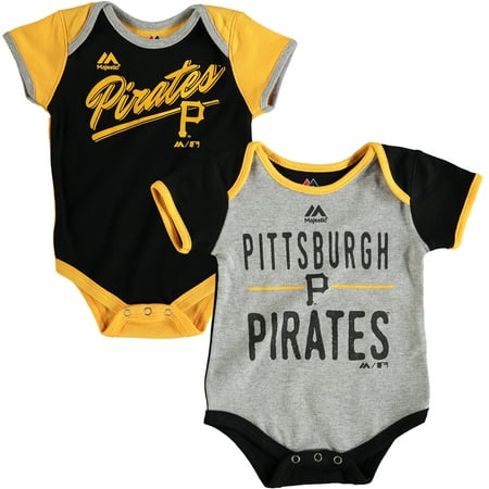 Pirate Funny Infant Bodysuit - Pittsburgh Pirates Majestic Newborn & Infant 2-Piece Bodysuit Set - Black/Gold