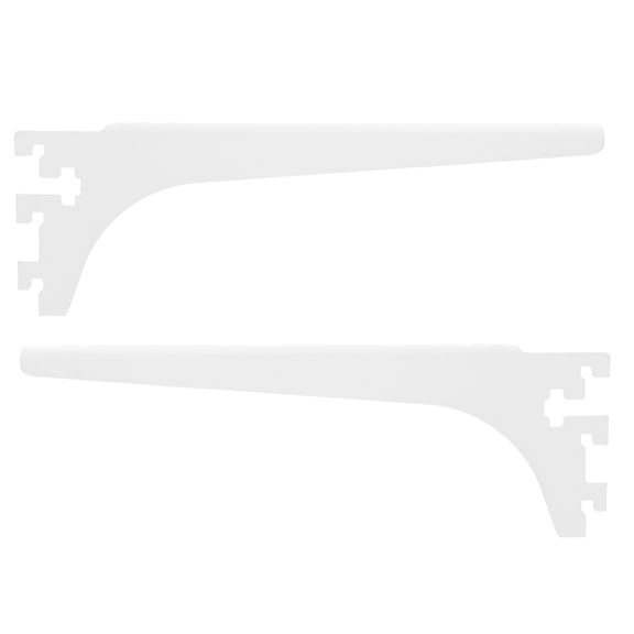 PENIKOKO White Steel Shelf Brackets for Retail, Kitchen, Closet, Utility Room Shelving - & Easy to Install Support