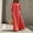 (Fashion 23)Red, variant on Aimik Women's Button Front Ruffle Sleeve Maxi Dress V-Neck Loose Casual Flowy Long Shirt Dress Summer Dresses for Women