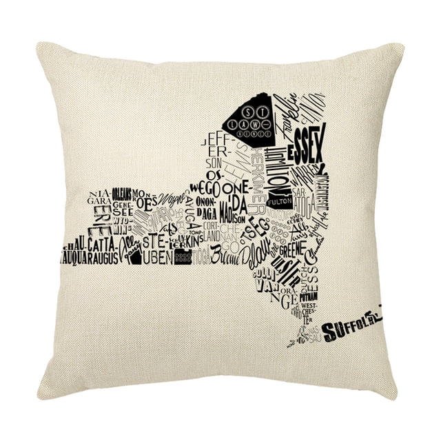 Up to 65% Off SMihono Independence Day Pillowcase Cartoon Style Linen Digital Printing Pillowcase