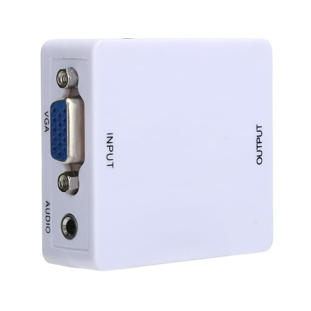 VG Ato Interfaz multimedia de alta definición Convertidor mini HD, VGA a accesorios de computadora de alta definición Caja de conversión VGA Durabilidad mejorada