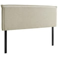 thumbnail image 1 of Camille Queen Upholstered Fabric Headboard - Beige, 1 of 4
